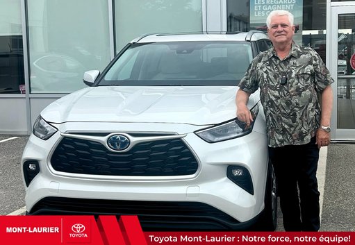 Merci Toyota Mont-Laurier pour mon Highlander XLE Hybride 2024!