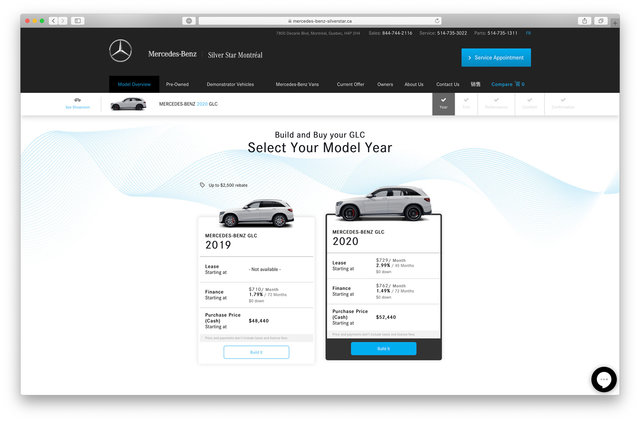 Découvrez le configurateur de véhicules Mercedes-Benz Silver Star en ligne