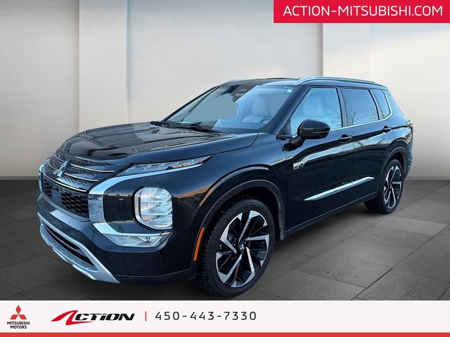 2023 Mitsubishi Outlander PHEV SEL S-AWC Toit Pano Cuir Carplay GPS Android Auto-0