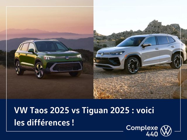 2025 VW Taos vs. 2025 Tiguan: here are the differences!