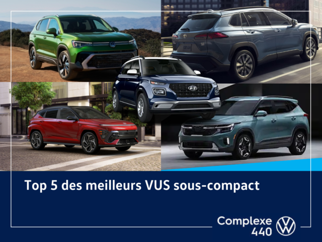 Top 5 des meilleurs VUS sous-compacts 2025
