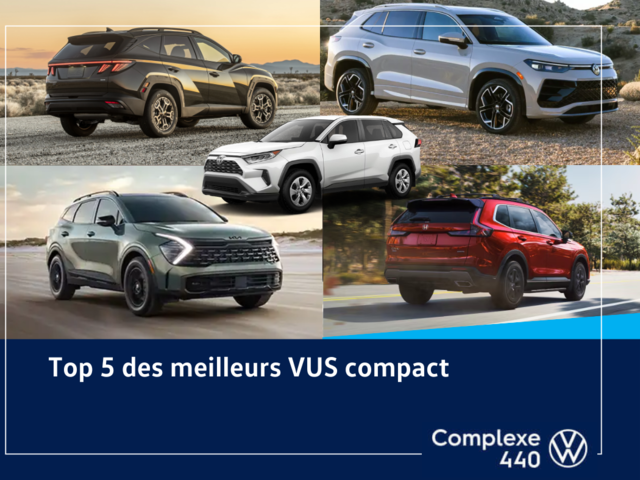 Top 5 des meilleurs VUS compacts 2025