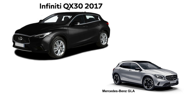 Infiniti QX30 2017 ou Mercedes-Benz GLA