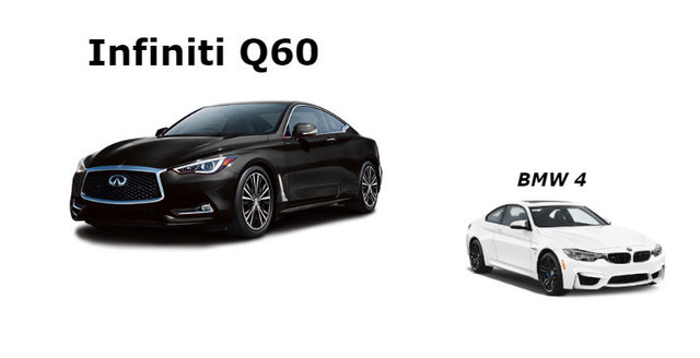 Infiniti Q60 2017 contre BMW Série 4 2017