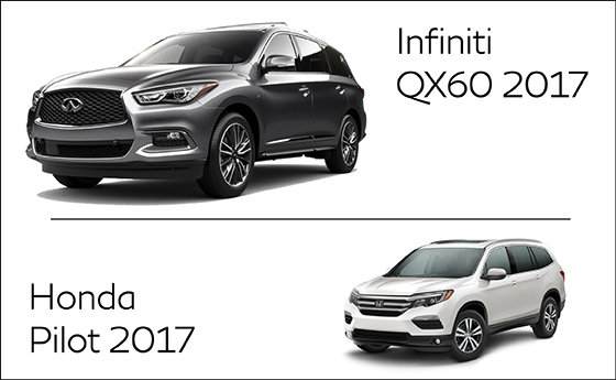 Infiniti QX60 2017 vs Honda Pilot 