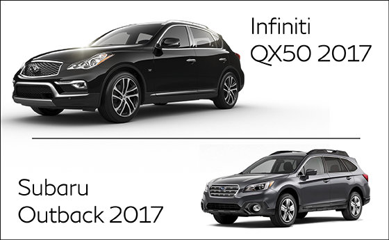 Infiniti QX50 2017 ou Subaru Outback 3.6 Limited