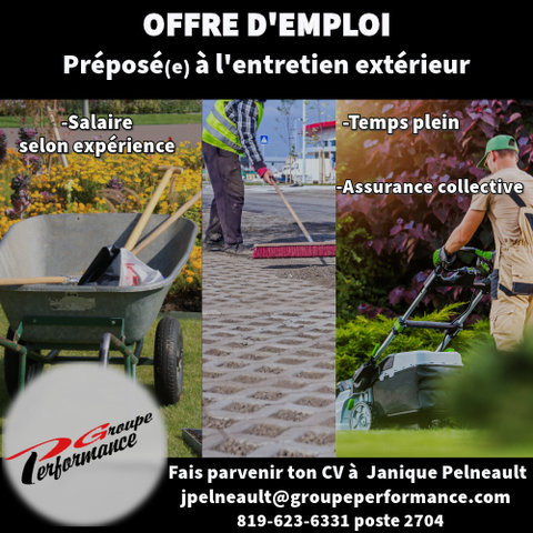 Préposé(e) à l'entretien extérieur