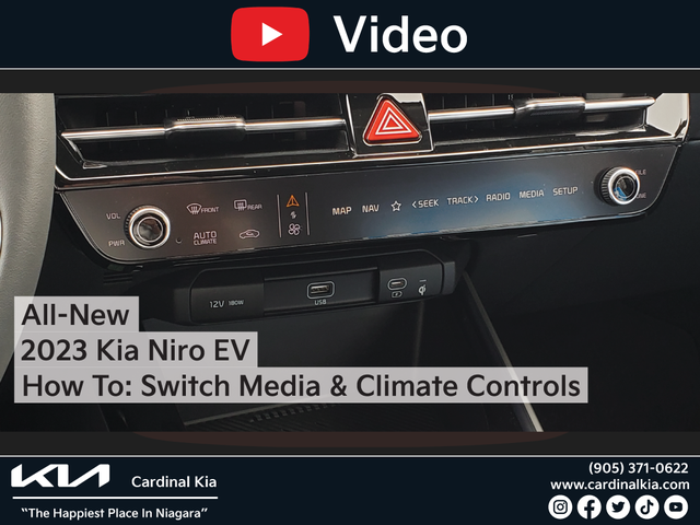 All-New 2023 Kia Niro EV | How To Switch Media & Climate Controls!