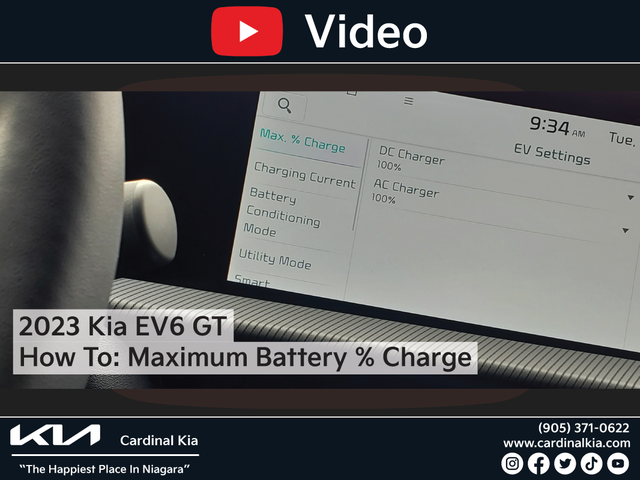 2023 Kia EV6 GT | How To Adjust Your Maximum Battery % Charge!
