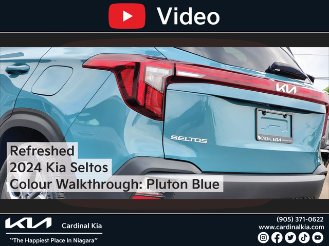 Refreshed 2024 Kia Seltos | Pluton Blue Colour Walkthrough