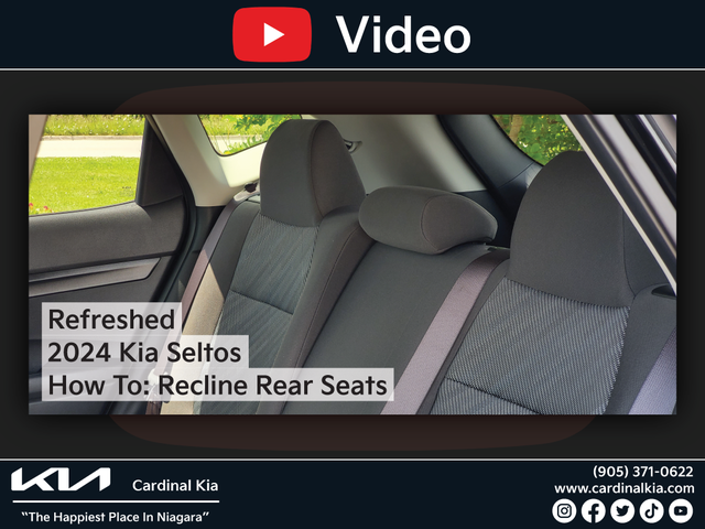 Refreshed 2024 Kia Seltos | How To Recline Your Rear Seats!