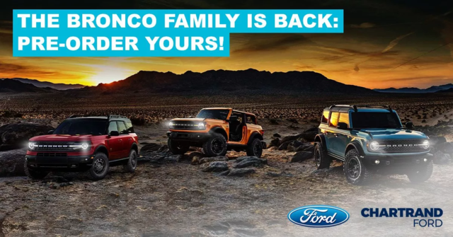 The Bronco Family Is Back: Pre-order Yours!