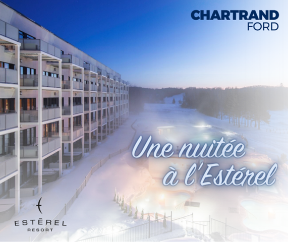 Gagnez une nuitée à l'Estérel grâce à Chartrand Ford!