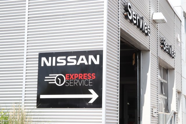 Nissan Express Service Sign Ajax Nissan