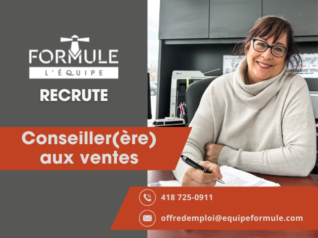 Emploi : Conseiller aux ventes (mai 2025)