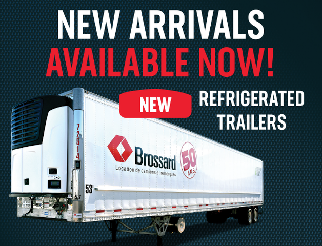 NEW 53 foot trailers, refrigerated or dry, latest technology and specifications