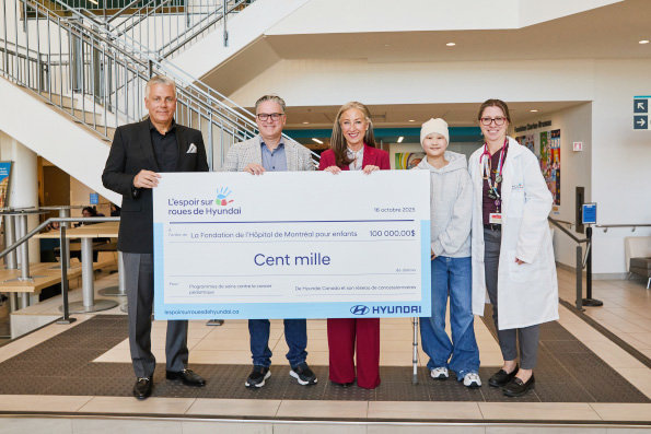 Hyundai Hope on Wheels donates 100,000$
