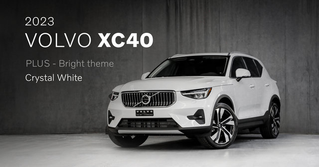 2023 Volvo XC40 PLUS BRIGHT CRYSTAL WHITE - Pictures