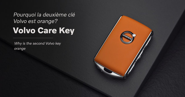 Pourquoi la deuxième clé Volvo est orange?