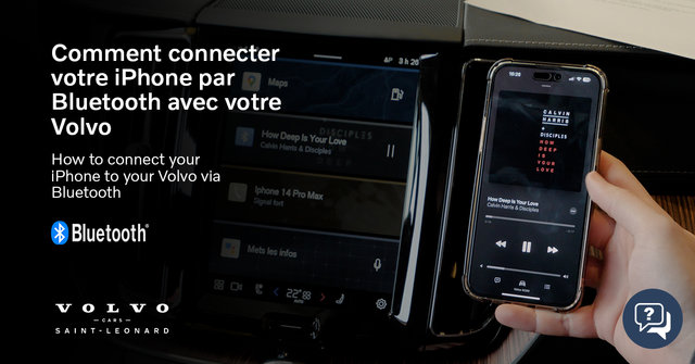 Comment connecter votre iPhone par Bluetooth avec votre Volvo