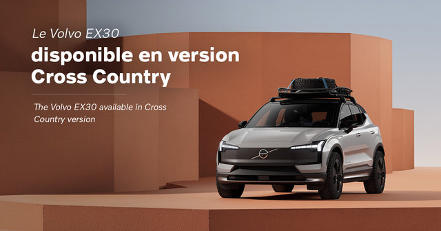 Le Volvo EX30 disponible en version Cross Country