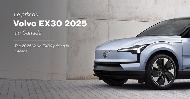 2025 Volvo EX30 pricing in Canada