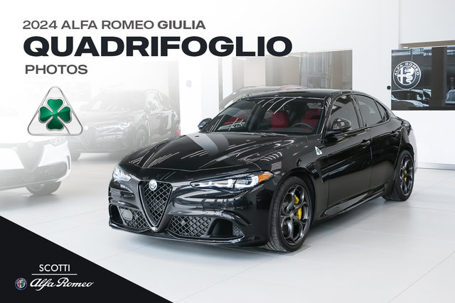 2024 Alfa Romeo Giulia Quadrifoglio | Vulcano Black Metallic - Photos