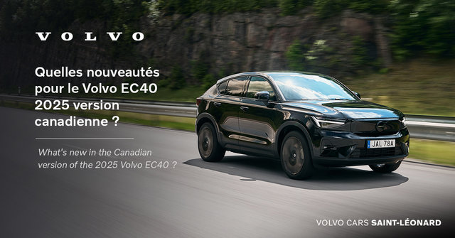 What's new in the Canadian version of the 2025 Volvo EC40 ?