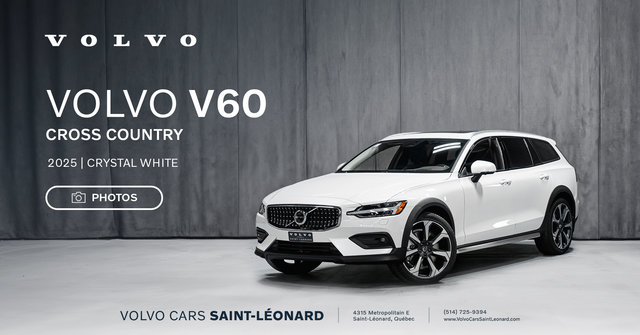 Volvo V60 Cross Country 2025 BLANC CRISTAL MÉTALLISÉ - Photos