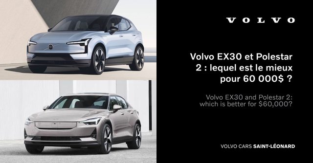 Volvo EX30 and Polestar 2: which is better for $60,000?
