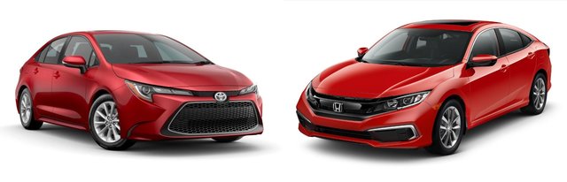 Toyota Corolla 2021 vs Honda Civic 2021: le duel des berlines!