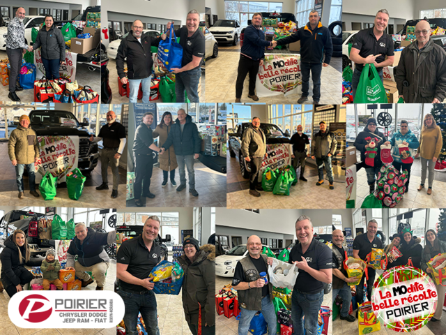 Merci à tous pour le succès de la MOdite belle récolte chez Poirier Chrysler!