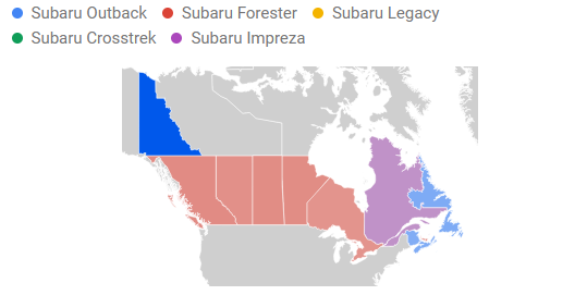 La Subaru Impreza: populaire chez les internautes québécois!