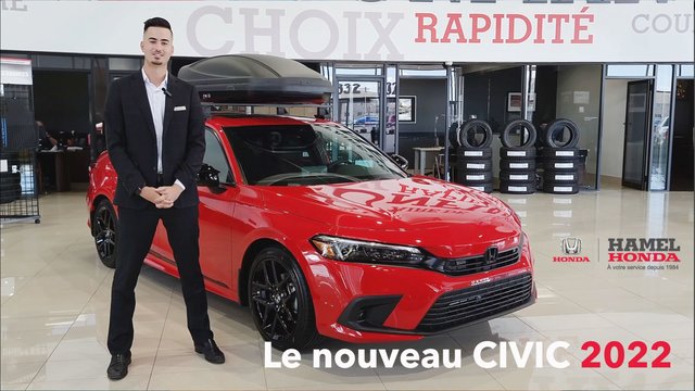 Come test drive the 2022 Civic in Saint-Eustache at Hamel Honda