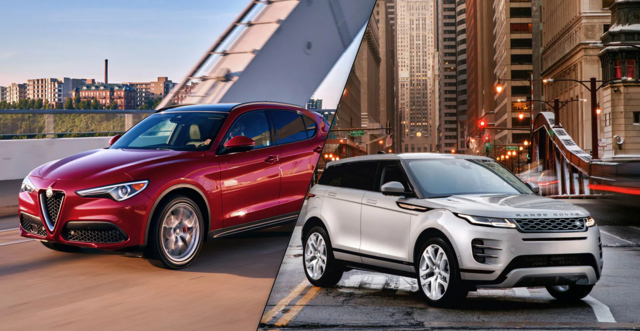 Three reasons to buy a 2021 Alfa Romeo Stelvio vs a 2021 Range Rover Evoque