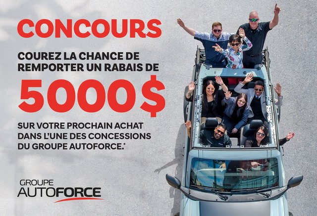 CONCOURS – GAGNEZ 5000$ DE RABAIS SUR VOTRE PROCHAIN ACHAT!