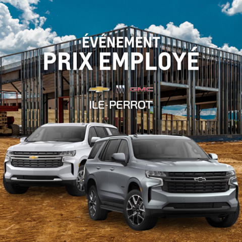 The Employee Pricing Event is at Chevrolet Buick GMC of Île-Perrot!