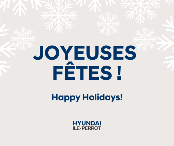 Joyeuses fêtes de la part de Hyundai Île-Perrot !