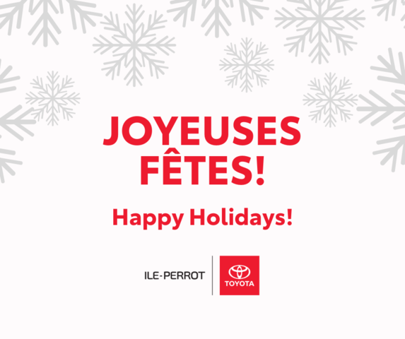 Joyeuses Fêtes de la part d’Île-Perrot Toyota !