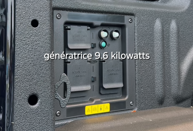 Génératrice sur le F-150 Lightning