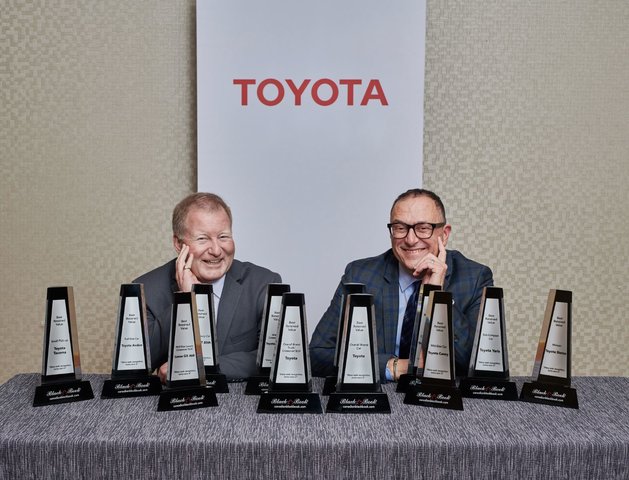 Toyota Canada Inc. reçoit 12 Prix de la meilleure valeur retenue du Canadian Black Book et quatre prix de la meilleure valeur résiduelle d’ALG