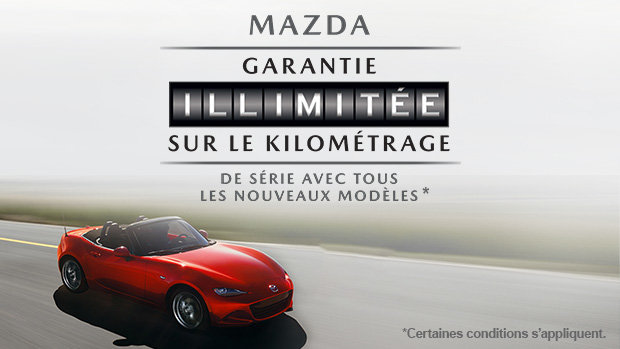 Nouvelle garantie kilométrage illimité de Mazda