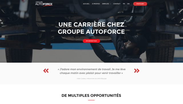 Emploi : Postulez et faites carrière au sein du Groupe AutoForce