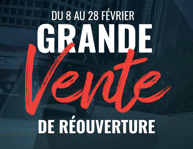 8 au 28 février : Grande vente de réouverture