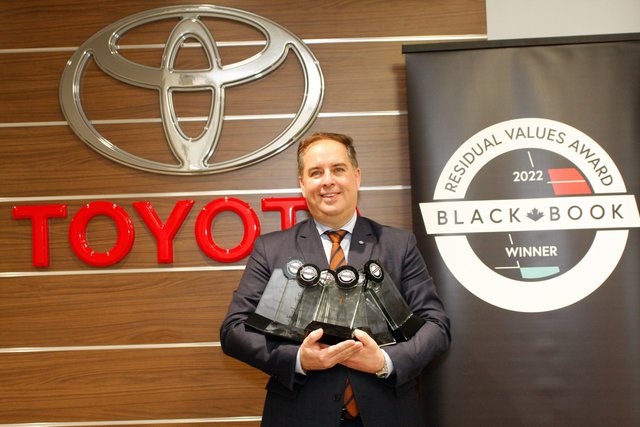Toyota Canada se voit décerner sept Prix de la meilleure valeur résiduelle du Canadian Black Book 2022