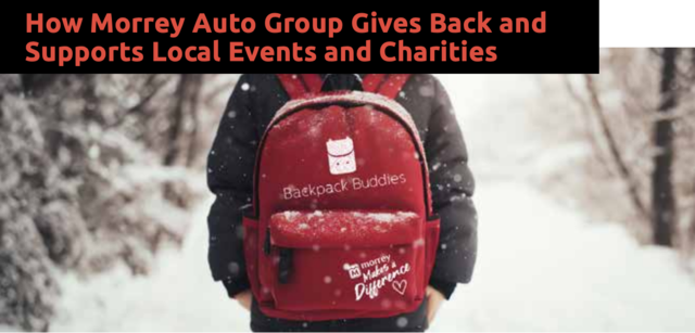 How Morrey Auto Group Gives Back and Supports Local Events and Charities