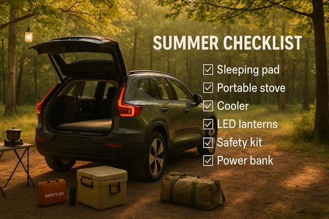 Must Have Camping Equipment for Volvo Road Trips