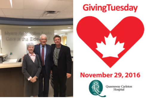 Support the Myers Automotive Acute Care of the Elderly (ACE) Unit This Giving Tuesday - November 29th