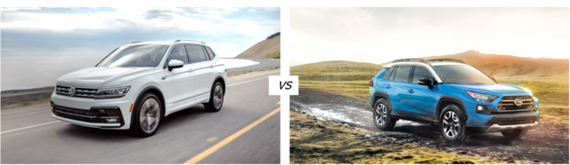 2021 Volkswagen Tiguan vs Toyota RAV4 - Powerful vs Predictable