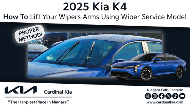 2025 Kia K4 | How To Lift Your Wipers Arms Using Wiper Service Mode!